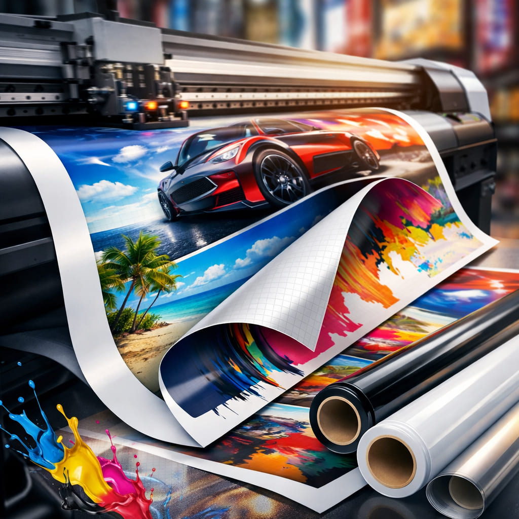 На самоклеющейся пленке